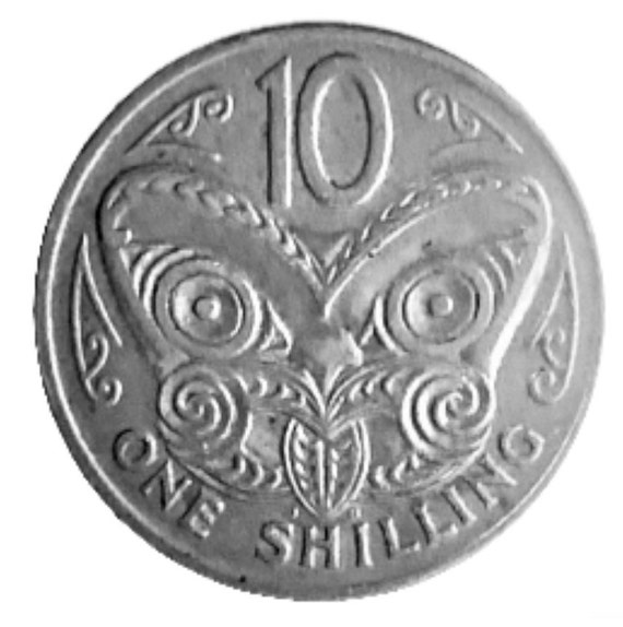 外国銀貨　ニュージーランド　1シリング銀貨　1935年 1935年（特年）ニュージーランド 1シリング銀貨 ジョージ5世