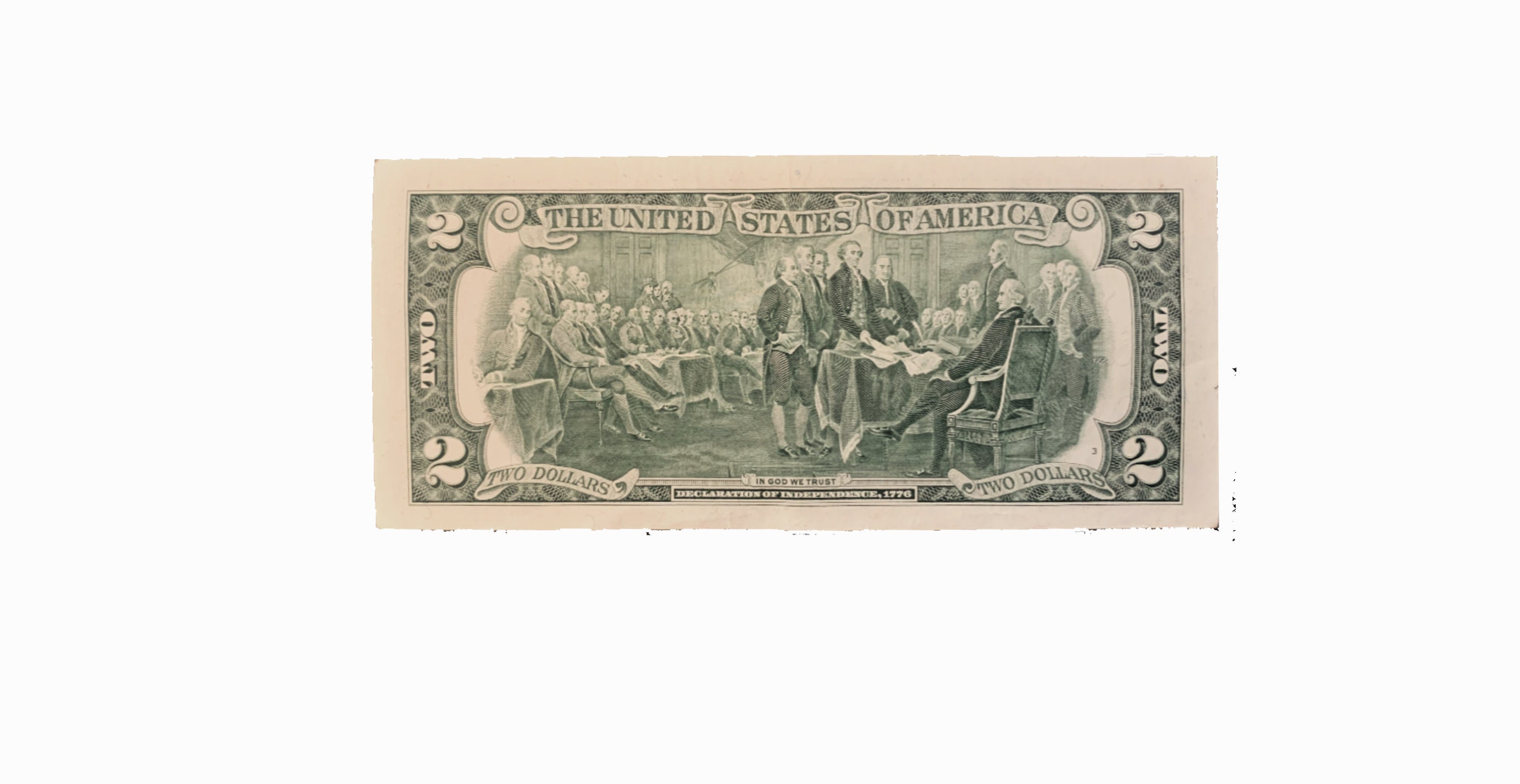 アルバートサーストン モスグリーン＆レッド、ドル紙幣２本セット。buti 様 Jefferson 2 dollars - Etsy 日本