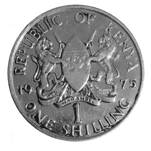 1975 1 Shilling Kenya - Vintage Kenyan Currency Collectible