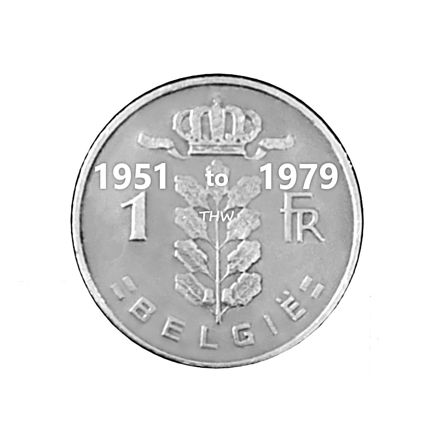ベルギー 1 フラン - 1951-1979 - 年と数量を選択 - Etsy 日本