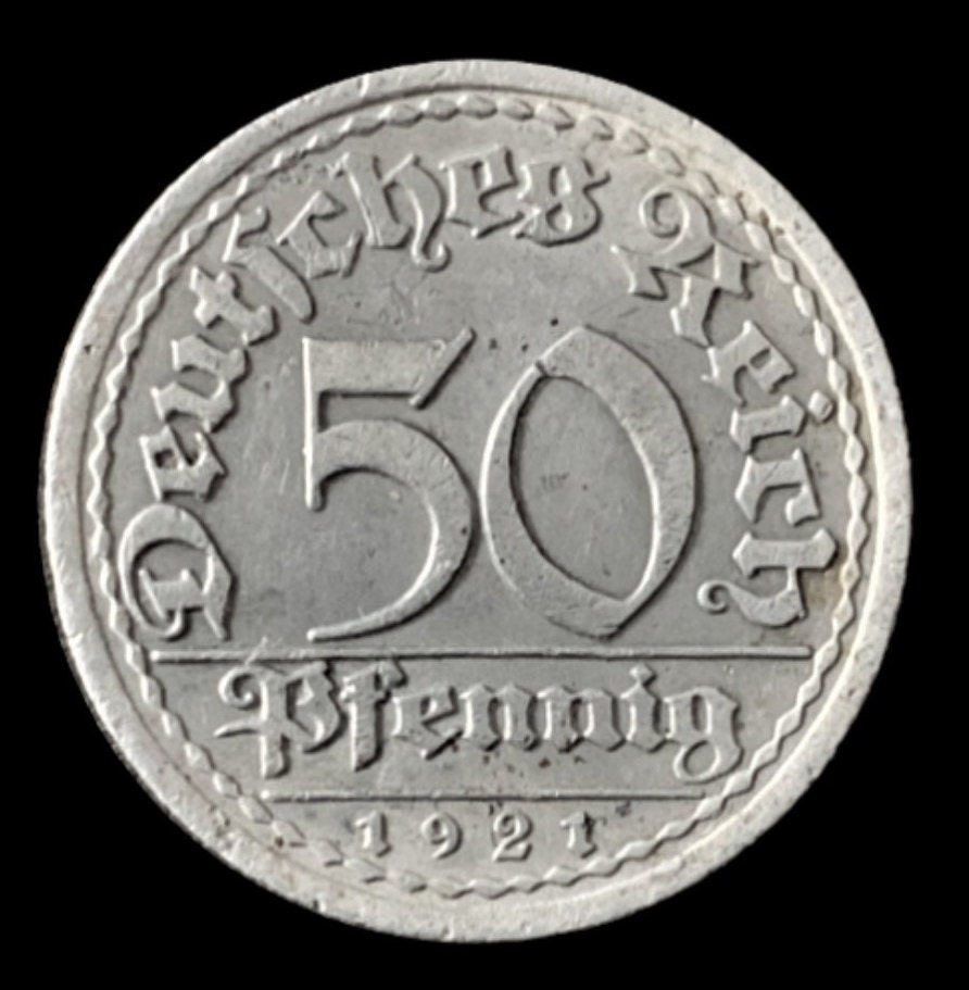 German 50 Pfennig - Etsy