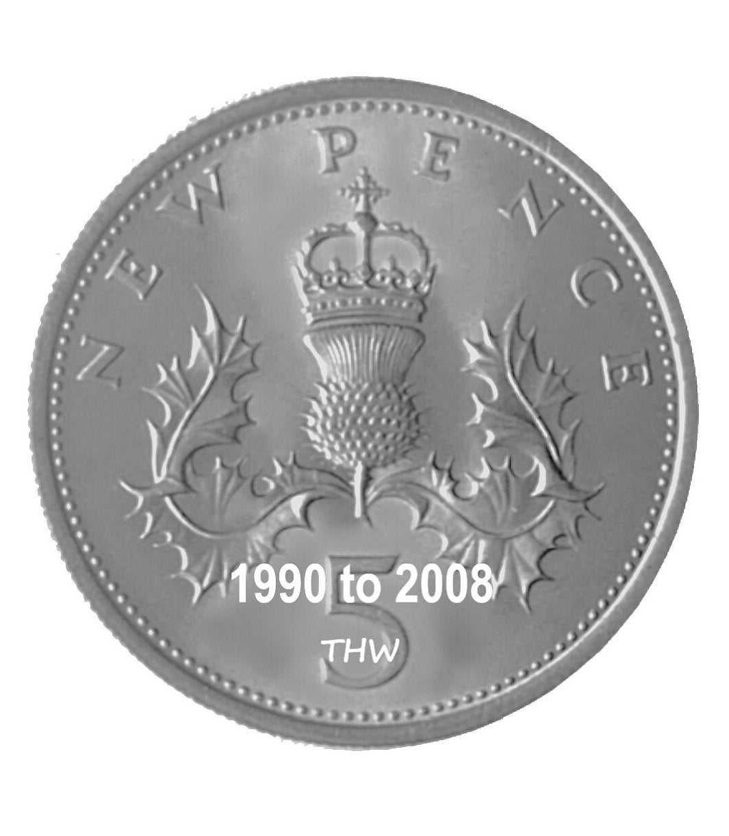 5 pence 1990 - Etsy 日本