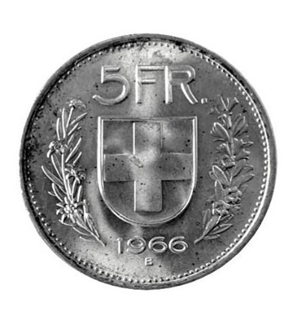 【人気投票 】ハイブランド人気ランキング！ 1966 B 0.44 - (.835) Silver - Uncirculated - Francs 5 Swiss コレクション