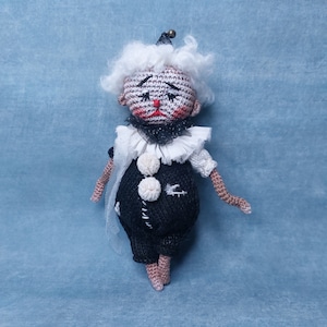 Amigurumi Spielzeug, Amigurumi Puppe, Häkelpuppe, Clown, Schlüsselanhänger