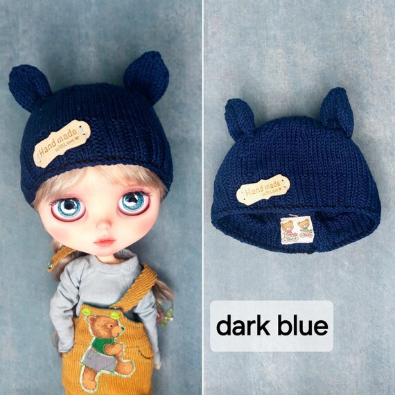 ブライス人形テディベアスタイルのニット帽 - Etsy 日本