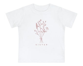 Sister, Big Sister Baby Short Sleeve T-Shirt