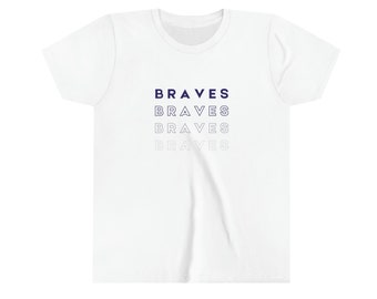 Atlanta Braves Kids Youth Short Sleeve Tee