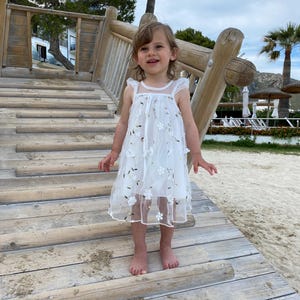 Embroidered Baby Girl Dress | Christening Dress | Flower Baby Outfit | Cake Smash Dress | First Birthday Dress