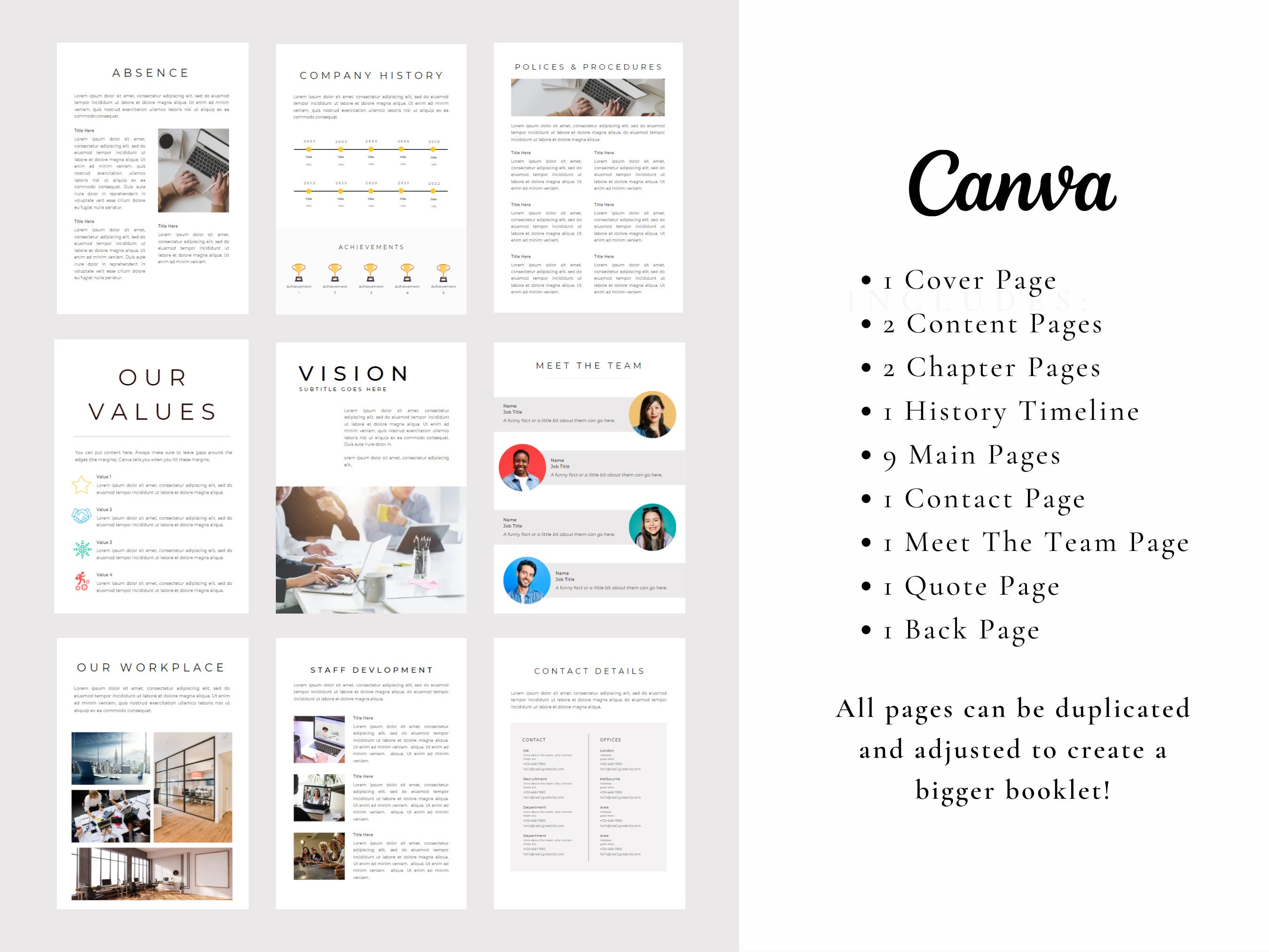 Employee Welcome Package Employee Onboarding Canva Template Editable ...