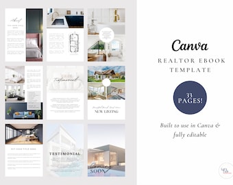 Realtor Ebook Canva Template | Real Estate Brochure (PDF)