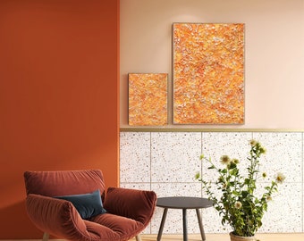 Citrine Quartz Crystal Art Print, Citrine Artwork Wall Hanging, Quartz Crystal Abstract Art, Meditation Crystals, Boho Crystal Home Decor
