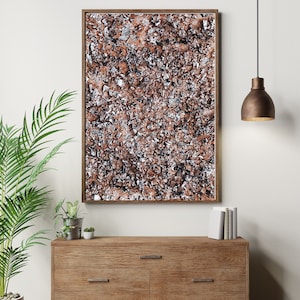 Smokey Quartz Original Quartz Crystal Painting Print, Boho Wall Hanging, Gemstone Artwork, Trendy Crystal Art Prints, Crystal Energy Druzy