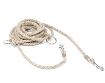 Rope Dog Leash 5m - Natural 8mm thick