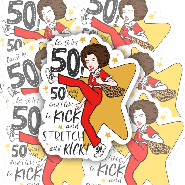 IM 50 | Sally Omalley | vinyl sticker | Water bottle, Car, laptop, notebook sticker | Waterproof sticker