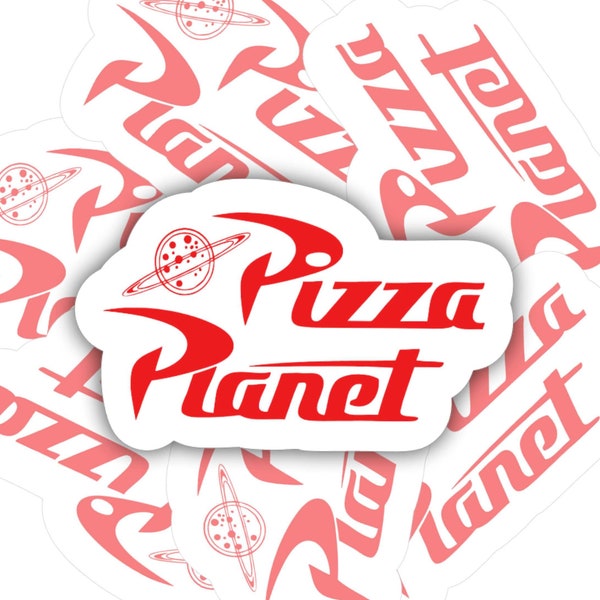 Pizza planet | Toy Story | vinyl sticker | Water bottle, Car, laptop, notebook sticker | Waterproof sticker