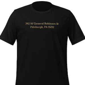 Vintage Three Rivers Stadium Address Pittsburgh T-Shirt Football Baseball