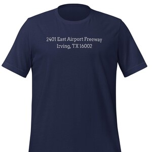 Vintage Cowboy Stadium Address T-Shirt Dallas Football