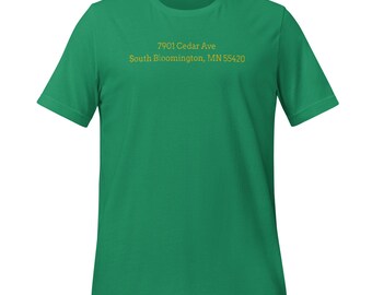 T-shirt vintage avec adresse Met Center, Minnesota North Stars