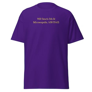 Vintage Metrodome Adresse T-Shirt Minnesota Football