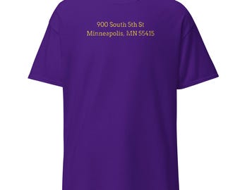 Vintage Metrodome Address-T-shirt Minnesota Football
