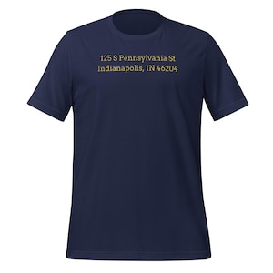 Vintage Gainbridge Fieldhouse Address T-Shirt Indiana Basketball