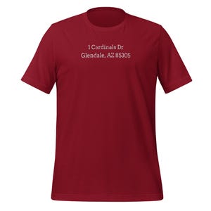 Camiseta Vintage State Farm Stadium Endereço Arizona Football