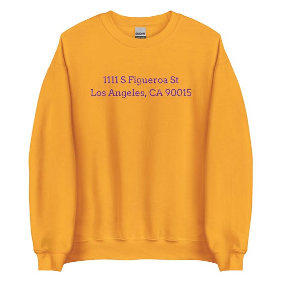 Vintage Crypto.com Arena Staples Center Address Crewneck Sweatshirt Los  Angeles Basketball - Etsy