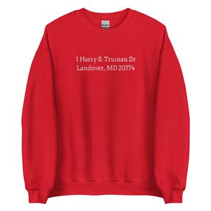 Vintage Capital Centre Address Crewneck Sweatshirt Washington Hockey