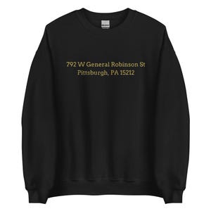 Vintage Three Rivers Stadium Address Crewneck Sweatshirt Pittsburgh Football Pittsburgh Baseball