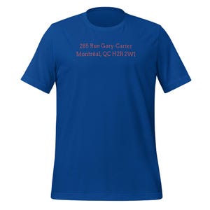 Vintage Jarry Park Address T-Shirt Montreal Expos