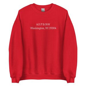 Vintage Capital One Center Address Crewneck Sweatshirt Washington Hockey