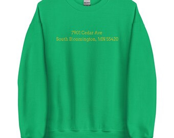 vintage Met Center Address sweat ras du cou Étoiles du Nord du Minnesota