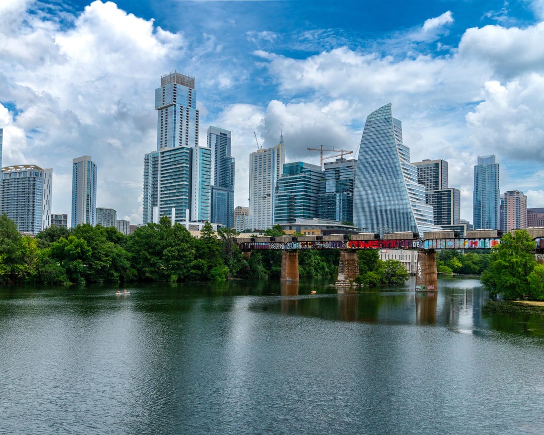 Austin Skyline at Lady Bird Lake | Modern Cityscape Photography ...
