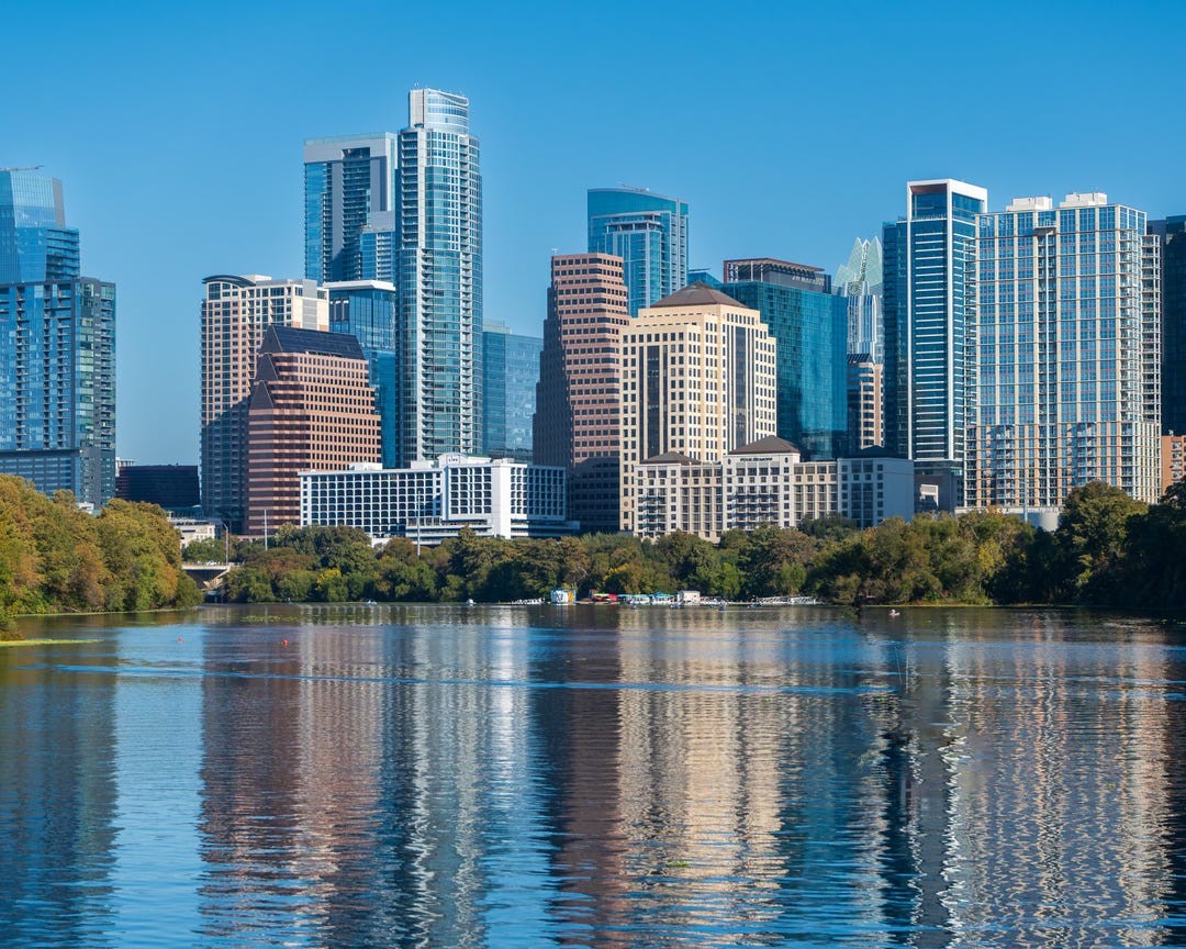Austin Skyline at Lady Bird Lake | Modern Cityscape Photography ...
