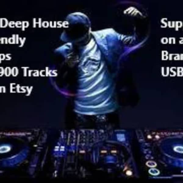 USB Funky Deep House Tracks 2900 Plus 320Kbps MP3 DJ Friendly sur clé USB de marque