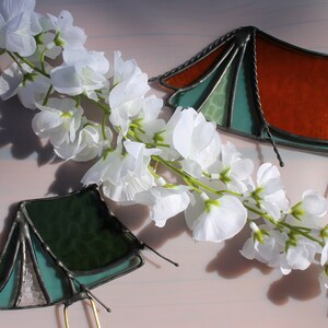 Stained Glass Houseplant Camping Tent Plant Stake (Large)