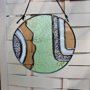 Art Deco Stained Glass Suncatcher