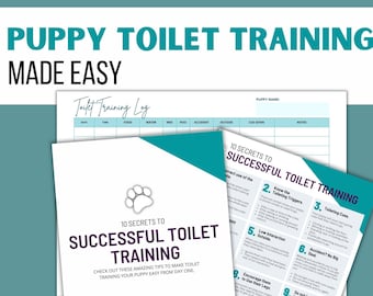 Puppy Toilet Training Guide, Potty Training Log (Digital Download)