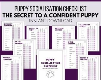 Lista di controllo per la socializzazione del cucciolo, Guida per i nuovi cuccioli (formato PDF)