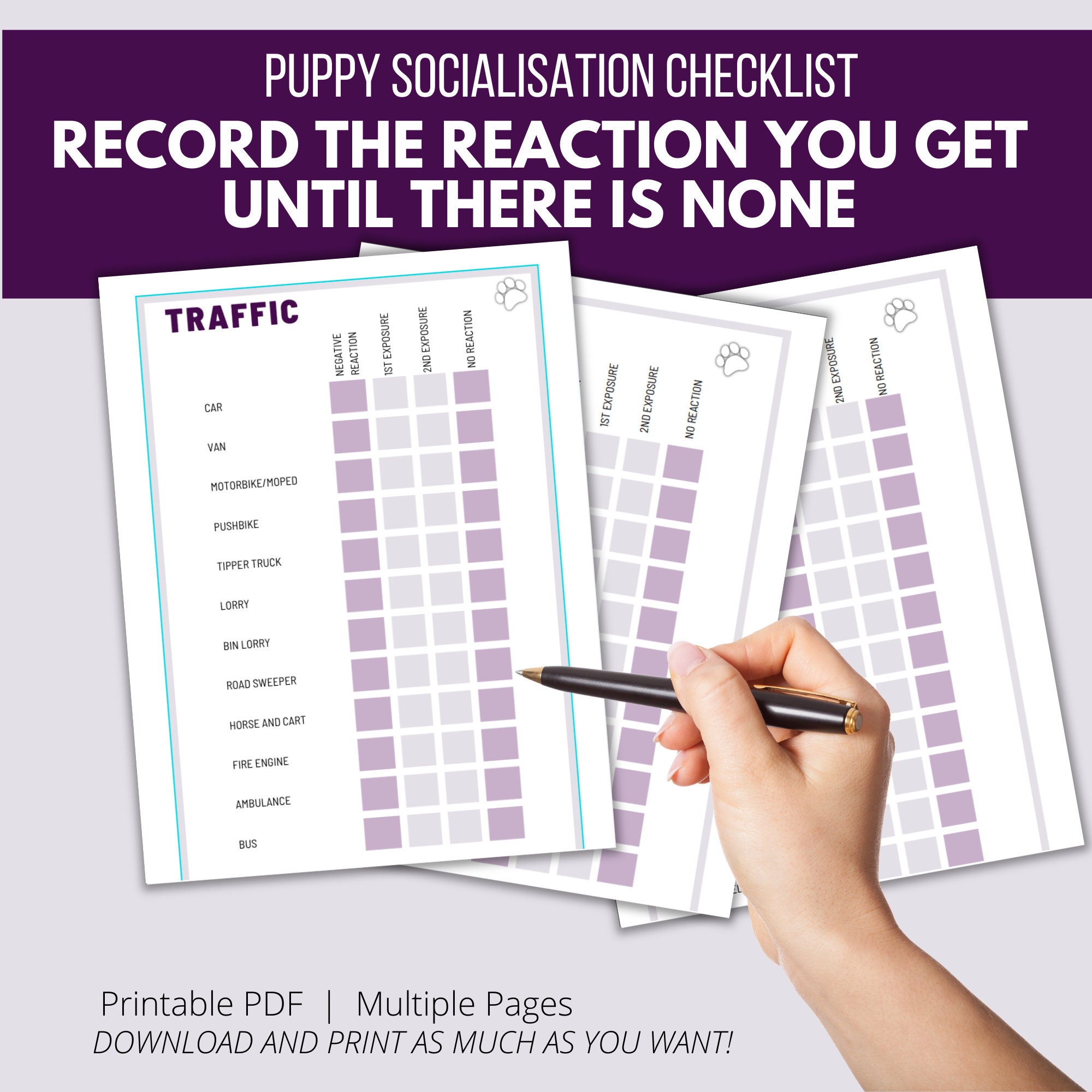 Puppy Socialization Checklist, New Puppy Guide (PDF Format) - Etsy