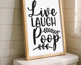 Funny Bathroom Decor Printable | Bathroom Rules | Guest Bathroom Wall Art | Funny Toilet Sign | Bathroom Humor Poster | Digital Download