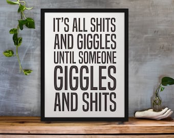 Funny Bathroom Decor Printable | Bathroom Rules | Guest Bathroom Wall Art | Funny Toilet Sign | Bathroom Humor Poster | Digital Download
