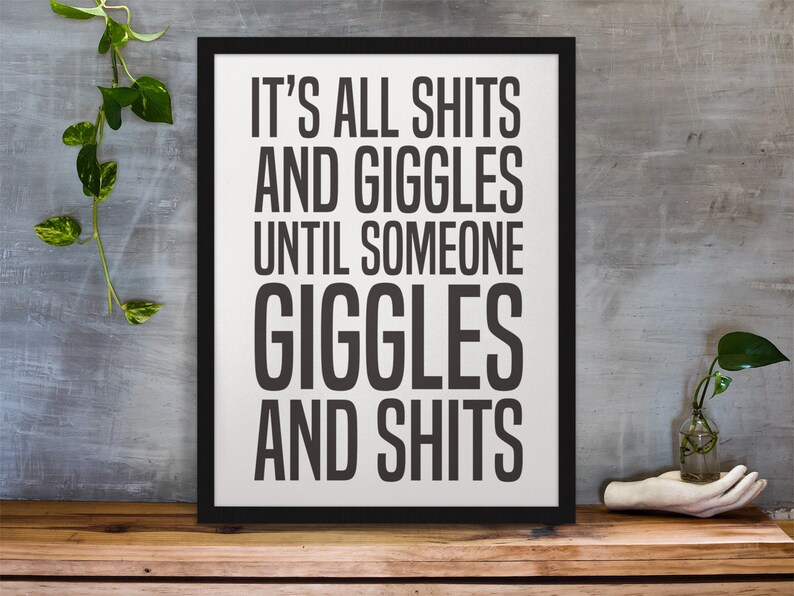 Funny Bathroom Decor Printable | Bathroom Rules | Guest Bathroom Wall Art | Funny Toilet Sign | Bathroom Humor Poster | Digital Download image 1