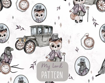 My Lord pattern, fabric design, non-exclusive pattern
