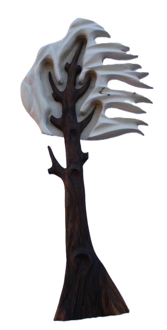 Baum,  Wind. Holz. Wandkunst