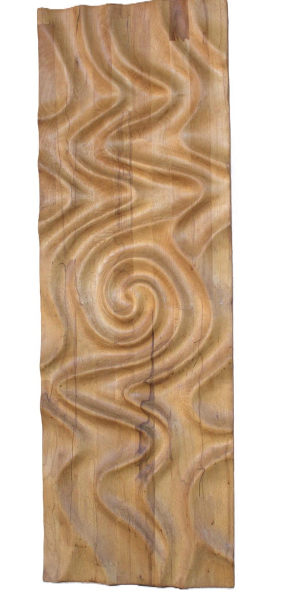 Handgefertigte Wandpanorama aus Holz.