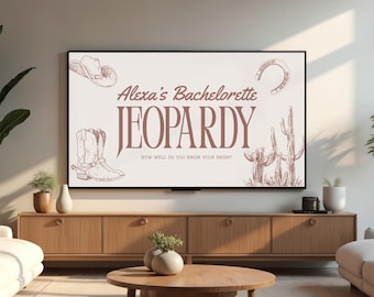 Western Themed Bachelorette Jeopardy Game, Bachelorette Party Game, Lucky in Love Bachelorette, Bride's Last Ride Bachelorette Jeopardy