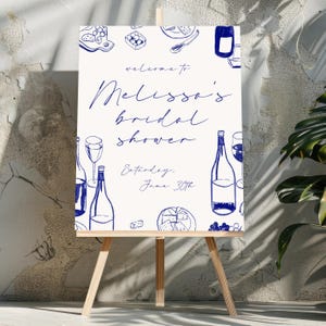 That&#39;s Amore Bridal shower Welcome sign template, Italian pizza and pasta sign, italian style bridal editable, painted, DIY editable, wine