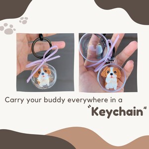 Single pet custom keychain