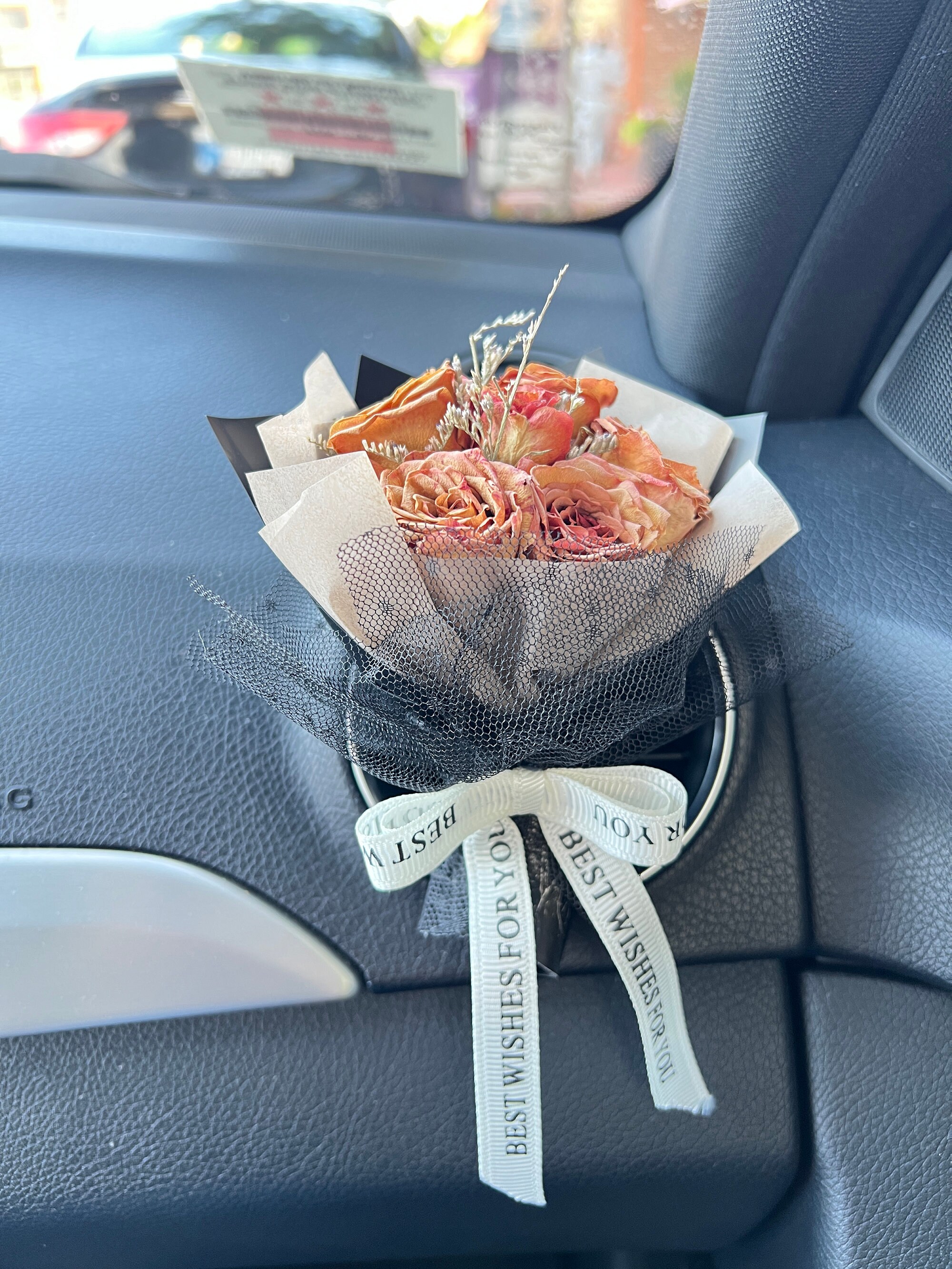 Dry Flower Bouquet/ Car Accessories/ Car Accessories/gifts / Vent Clip